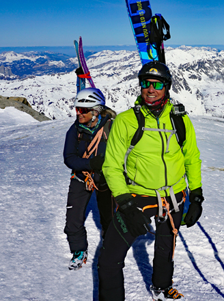 Graham, Ben and Peter. Vall�e Blanche. February 27, 2019