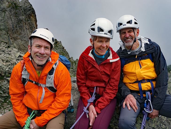 Steve Terry and Brooks, Aiguilles Rouges. July 31, 2019