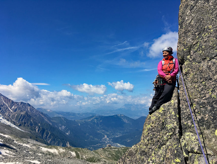 Salima on the Lames Fontaines. July 21, 2019